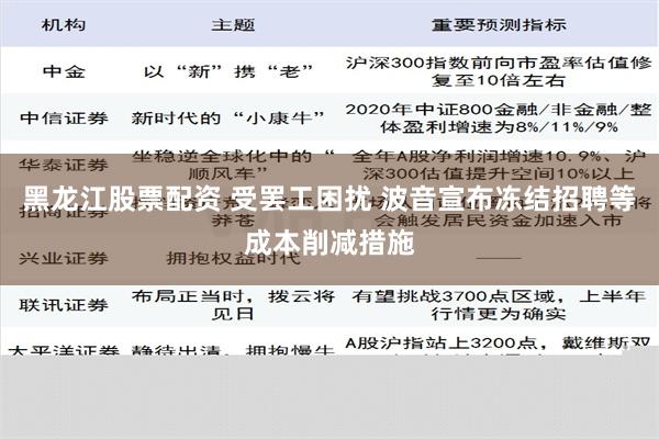 黑龙江股票配资 受罢工困扰 波音宣布冻结招聘等成本削减措施