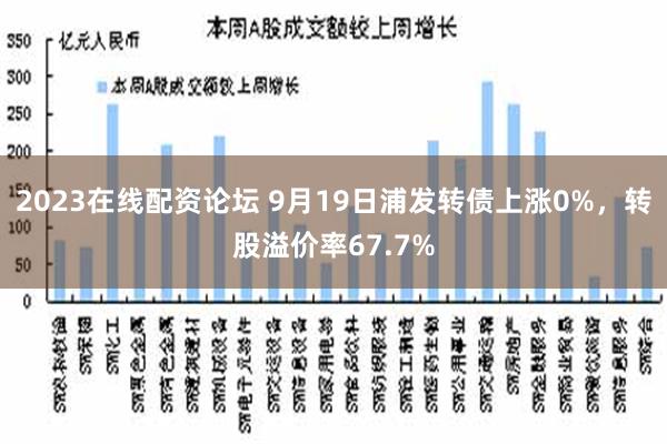 2023在线配资论坛 9月19日浦发转债上涨0%，转股溢价率67.7%