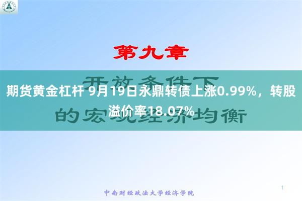 期货黄金杠杆 9月19日永鼎转债上涨0.99%，转股溢价率18.07%