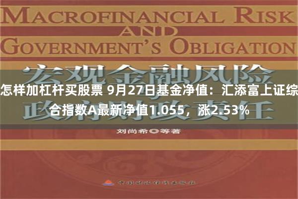 怎样加杠杆买股票 9月27日基金净值：汇添富上证综合指数A最新净值1.055，涨2.53%