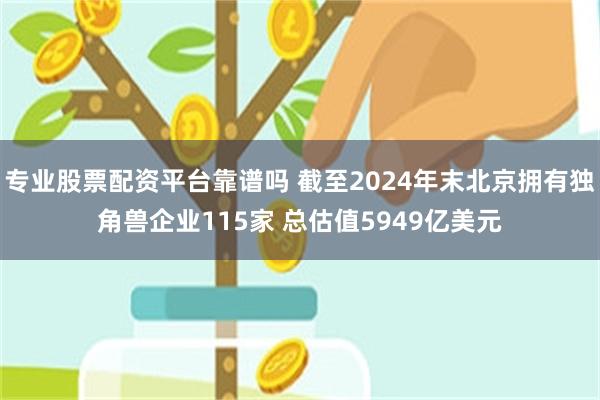 专业股票配资平台靠谱吗 截至2024年末北京拥有独角兽企业115家 总估值5949亿美元