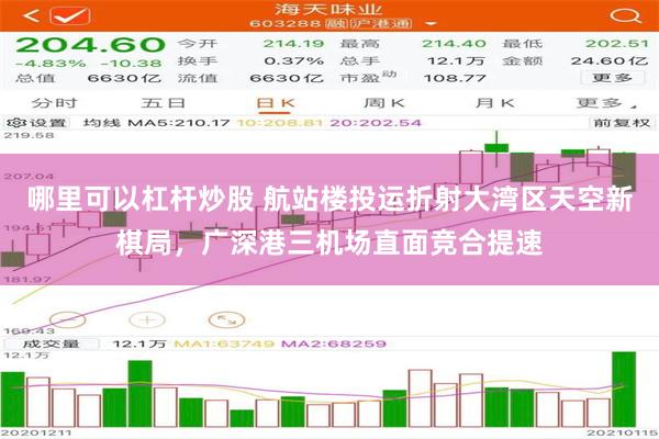 哪里可以杠杆炒股 航站楼投运折射大湾区天空新棋局，广深港三机场直面竞合提速