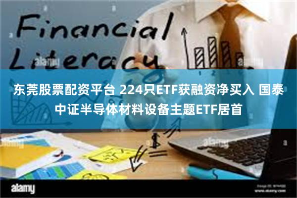 东莞股票配资平台 224只ETF获融资净买入 国泰中证半导体材料设备主题ETF居首