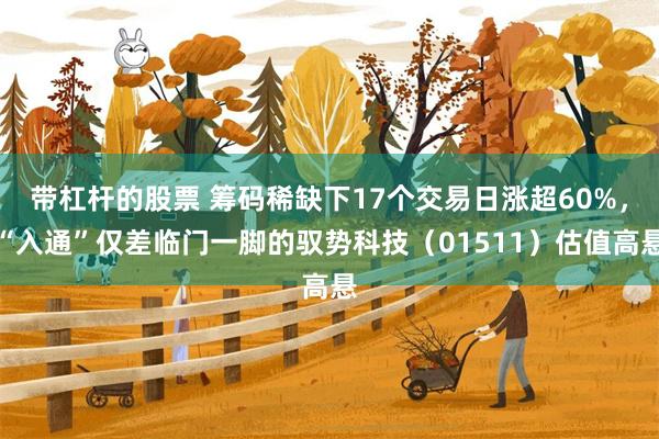 带杠杆的股票 筹码稀缺下17个交易日涨超60%，“入通”仅差临门一脚的驭势科技（01511）估值高悬