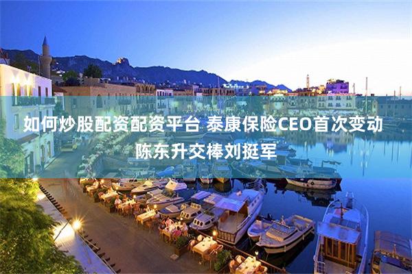 如何炒股配资配资平台 泰康保险CEO首次变动 陈东升交棒刘挺军