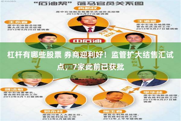 杠杆有哪些股票 券商迎利好！监管扩大结售汇试点，7家此前已获批
